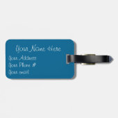 Die Welt ist ein Buch Gepäckanhänger (Rückseite horizontal)