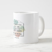 Die Welt ist ein Buch Jumbo-Tasse (Vorderseite Rechts)