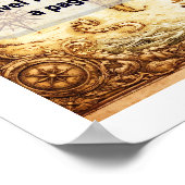 Die Welt ist ein Buch Poster (Ecke)