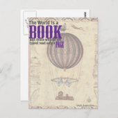 Die Welt ist ein Buch.. Postkarte (Vorne/Hinten)