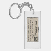 Die Welt ist ein Buch-Schlüsselanhänger Schlüsselanhänger (Vorderseite links)