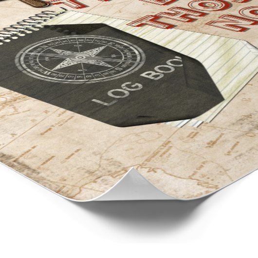 Die Welt ist ein Buch - Zitat Augustinus Poster (Ecke)