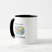 DIE WELT IST EIN KATZSPIEL MIT AUSTRALIEN TASSE (Vorderseite Links)