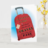 Die Welt ist ein Reiseangebot für das Buch Saint A Karte (Gelbe Blume)