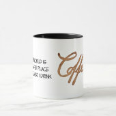 Die Welt ist ein sichererer Ort, lustig Tasse (Zentrum)