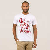 die Welt ist ein Vampir T-Shirt (Vorne ganz)
