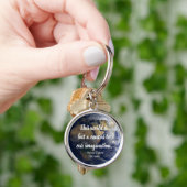 Die Welt ist eine Leinwand, die Zitat Inspiriere Schlüsselanhänger (Hand)