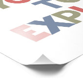 Die Welt ist eure, die sie erforschen müssen Fotodruck (Ecke)