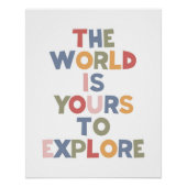 Die Welt ist eure, die sie erforschen müssen Poster (Vorderseite)