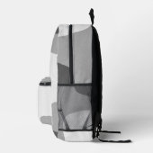 Die Welt ist grau Bedruckter Rucksack (Rechts)