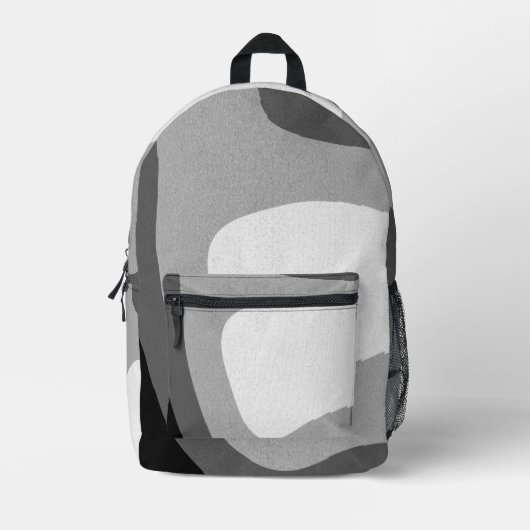 Die Welt ist grau Bedruckter Rucksack (Vorderseite)