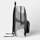 Die Welt ist grau Bedruckter Rucksack (Links)