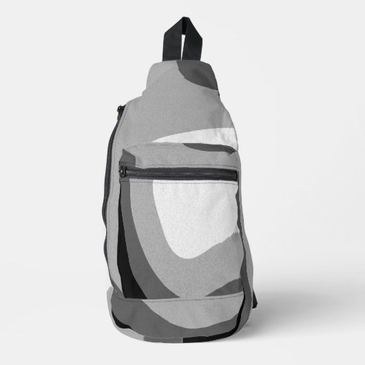 Die Welt ist grau Crossbody Bag (Vorderseite)