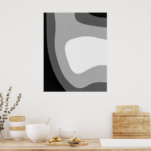 Die Welt ist grau Poster (Küche)