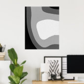 Die Welt ist grau Poster (Heimbüro)