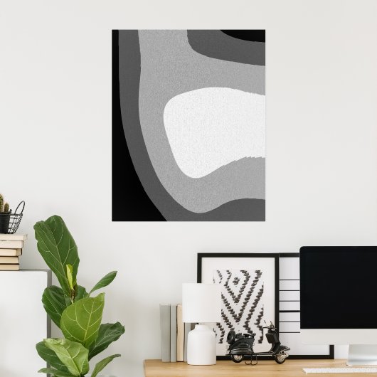 Die Welt ist grau Poster (Heimbüro)