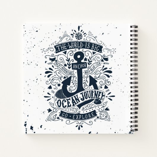 Die Welt ist groß - entdecken Sie Notizblock (Rückseite)