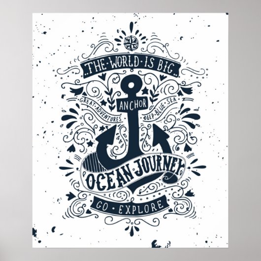 Die Welt ist groß - entdecken Sie Poster (Vorne)