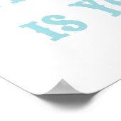 Die Welt ist Ihr Austernposter Poster (Ecke)