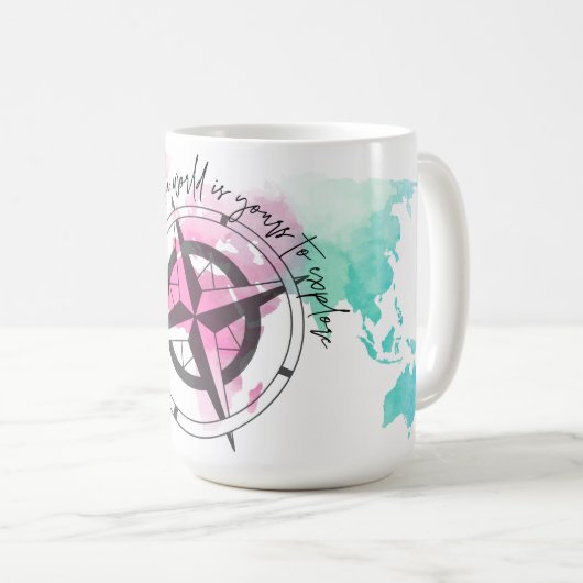 Die Welt ist Ihr Band Kaffeetasse (VorderseiteRechts)