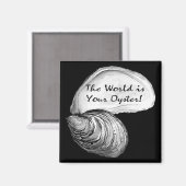 Die Welt ist Ihr Geheimnis Magnet (Vorderseite/Rückseite)