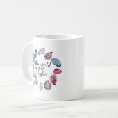 Die Welt ist Ihre Auster Kaffeetasse (Vorderseite Links)