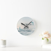Die Welt ist Ihre Auster Runde Wanduhr (Zuhause)