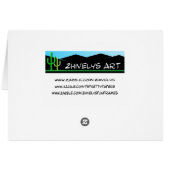 Die Welt ist in seinen Händen Grußkarte (Rückseite Horizontal)