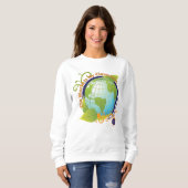 "Die Welt ist mein Klassenzimmer " Sweatshirt (Vorne ganz)