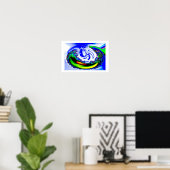 DIE WELT IST MEIN OYSTER POSTER (Heimbüro)