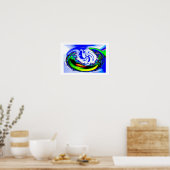 DIE WELT IST MEIN OYSTER POSTER (Küche)