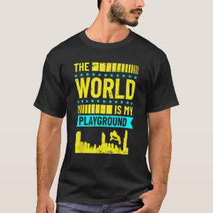 Die Welt ist mein Spielplatz Freerning Parkour Tra T-Shirt