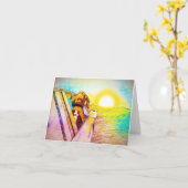 Die Welt ist mit Ihnen in ihm besser Karte (Gelbe Blume)