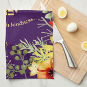 Die Welt ist mit Kindness Challah Cover gebaut Geschirrtuch (Viertel Falte)