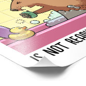 Die Welt ist nicht bereit zu singen Groundhog Fotodruck (Ecke)