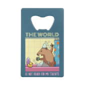 Die Welt ist nicht bereit zu singen Groundhog Geldbeutel Flaschenöffner (Rückseite)