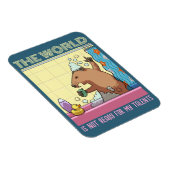 Die Welt ist nicht bereit zu singen Groundhog Magnet (Rechte Seite)