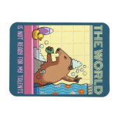 Die Welt ist nicht bereit zu singen Groundhog Magnet (Horizontal)