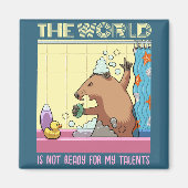 Die Welt ist nicht bereit zu singen Groundhog Magnet (Vorne)