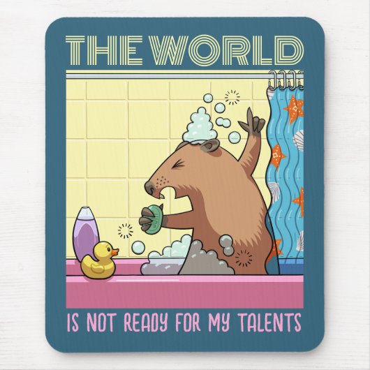 Die Welt ist nicht bereit zu singen Groundhog Mousepad (Vorne)