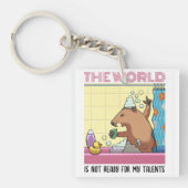 Die Welt ist nicht bereit zu singen Groundhog Schlüsselanhänger (Vorderseite)