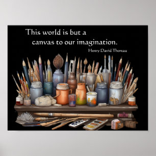 Die Welt ist nur eine Leinwand Poster