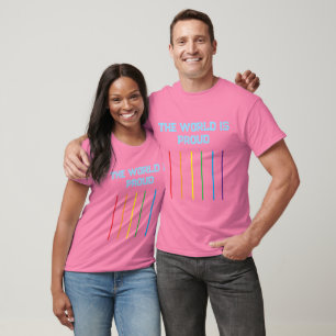 Die Welt ist stolz – Premium-LGBT-T-Shirt T-Shirt