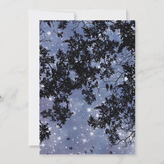 Die Welt ist unsere - Borealis-Version - Hochzeit Einladung (Rückseite)