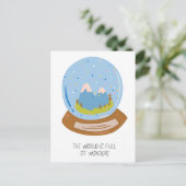 Die Welt ist voller Wunder Postkarte (Stehend Vorderseite)
