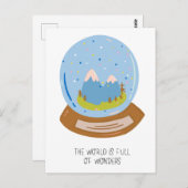 Die Welt ist voller Wunder Postkarte (Vorne/Hinten)