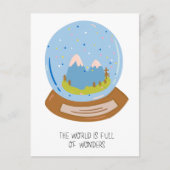 Die Welt ist voller Wunder Postkarte (Vorderseite)