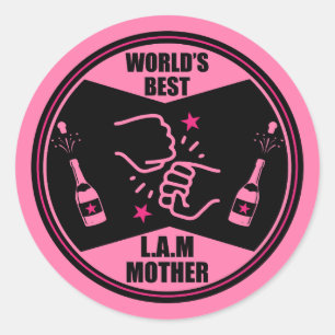 Die Welt ist wie eine Mutter Runder Aufkleber