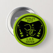 Die Welt ist wie eine Schwester Button (Vorne & Hinten)