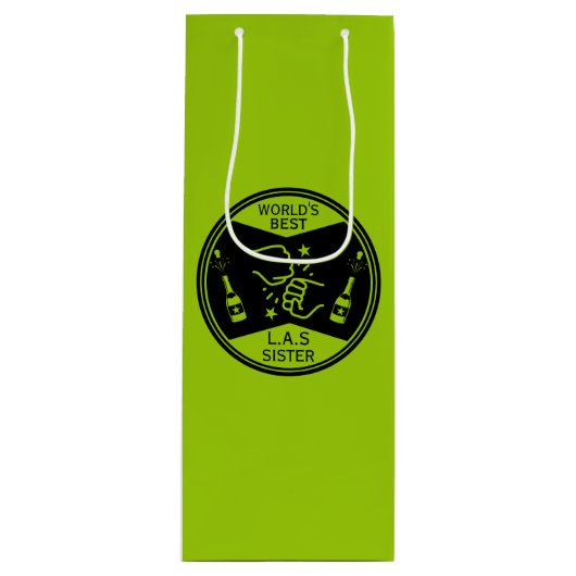 Die Welt ist wie eine Schwester Geschenktüte Für Weinflaschen (Vorderseite)